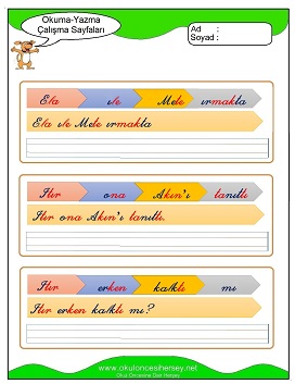 ı sesi Grubu Çalışma Sayfaları